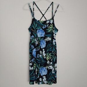 Blue Floral Dress Size Large